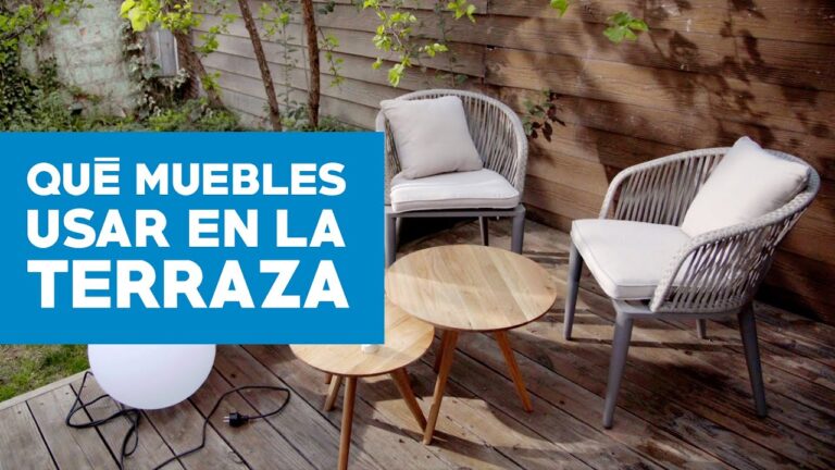Mobiliario funcional para terrazas: maximiza tu espacio al aire libre