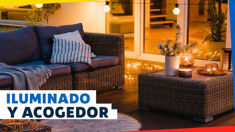 Balcones iluminados: decoración con luz natural